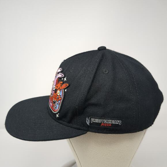 Five Nights At Freddy's Fazbear's Pizza Snapback 5 Panel Cap Black One Size - Picture 3 of 9